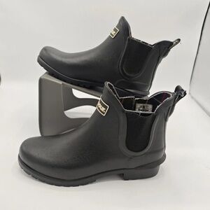 Hunter Women's Classic Black Ankle Rain Boots